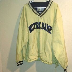 Vintage 90's Champion Notre Dame Pullover Windbreaker Jacket XL